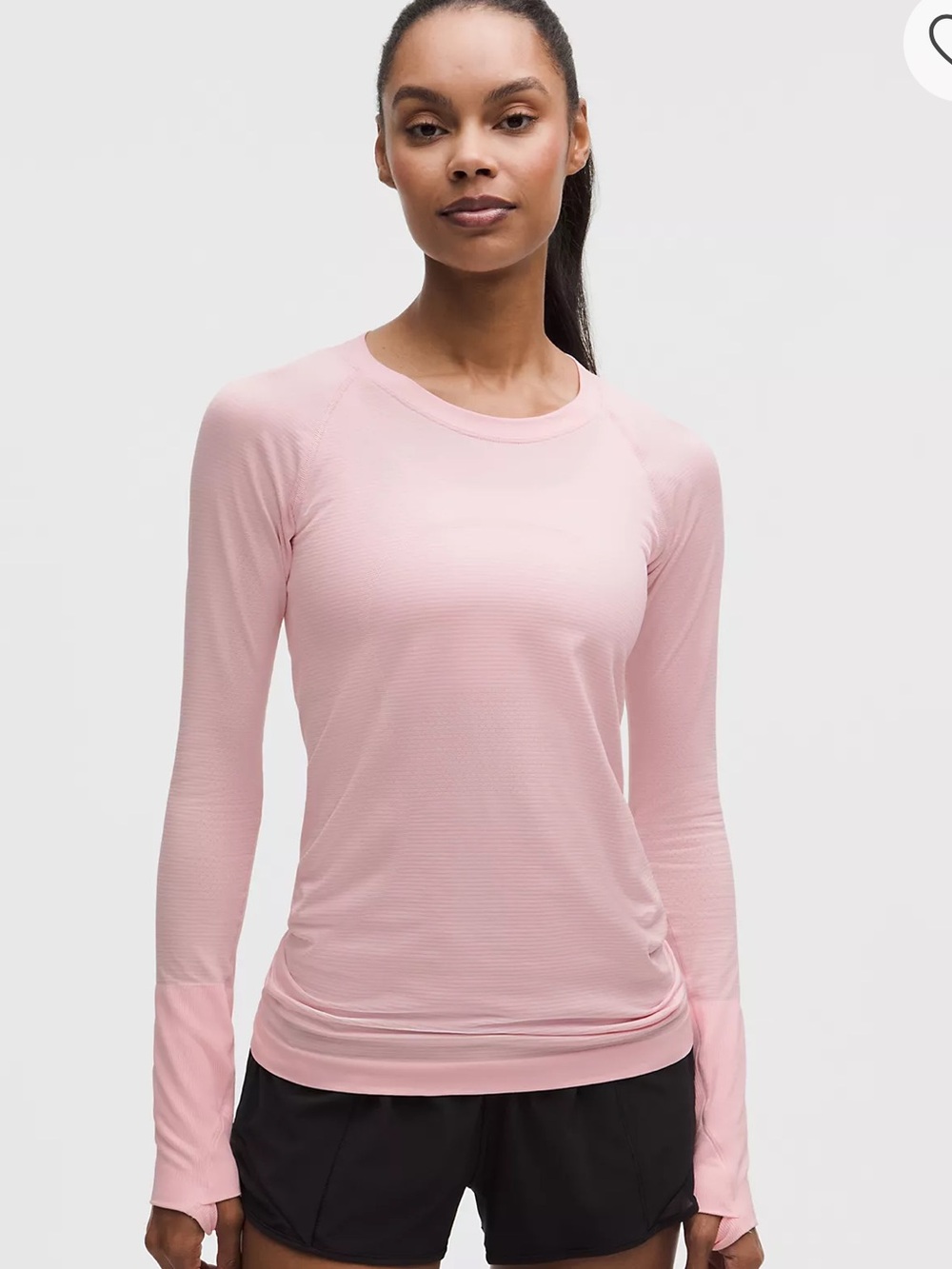 lululemon athletica swifly tech long sleeve 2.0 size 8  light Pink Top